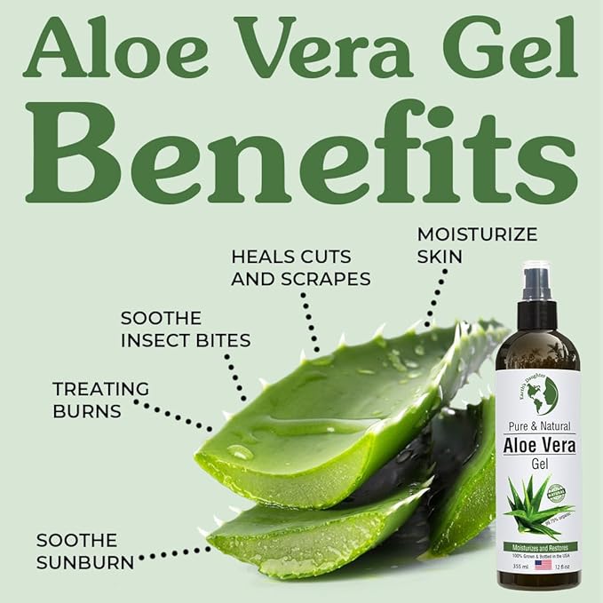 Earth's Daughter Organic Aloe Vera Gel from 100% Pure and Natural Cold Pressed - Image 3