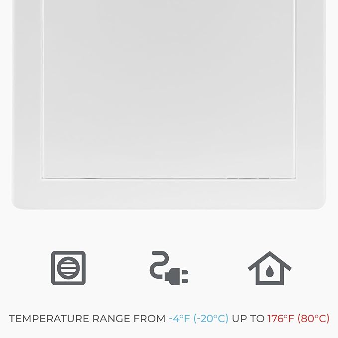 8x0 Inch White Access Panel – ABS Plastic Rectangular Wall & Ceiling Access Door - Image 6