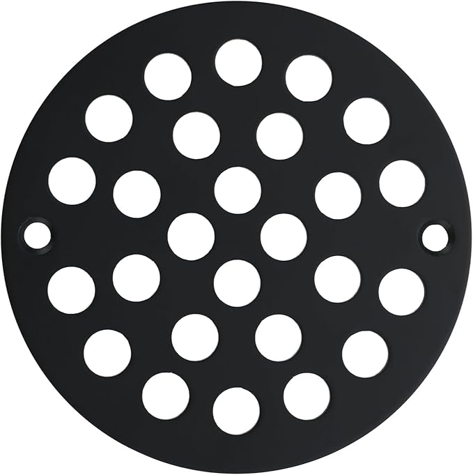 4 Inch Shower Drain Cover, Round Screw-in Floor Drain Cover, Easy-to-Install by Rixid