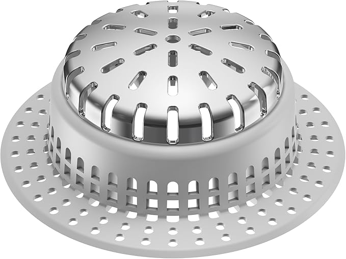 Shower Drain Hair Catcher, Shower Drain Cover, Bathtub Drain Hair Catcher by SayGoodbyetoHairClogging