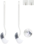 2 Pack Curved Toilet Bowl Brush Without Holder by Ryhiac