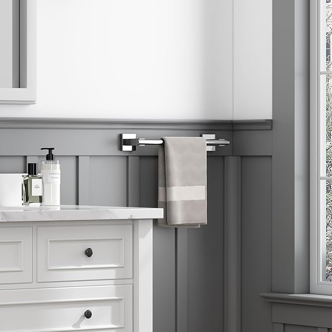 Hand Towel Bar 14", Suyar SUS304 Stainless Steel Shower Towel Holder, Bathroom - Image 2