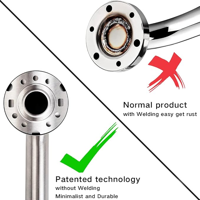 Stainless Steel Bathroom Safety Shower Grab Bar, Anti Slip Bathtubs Grab Bars - Image 3