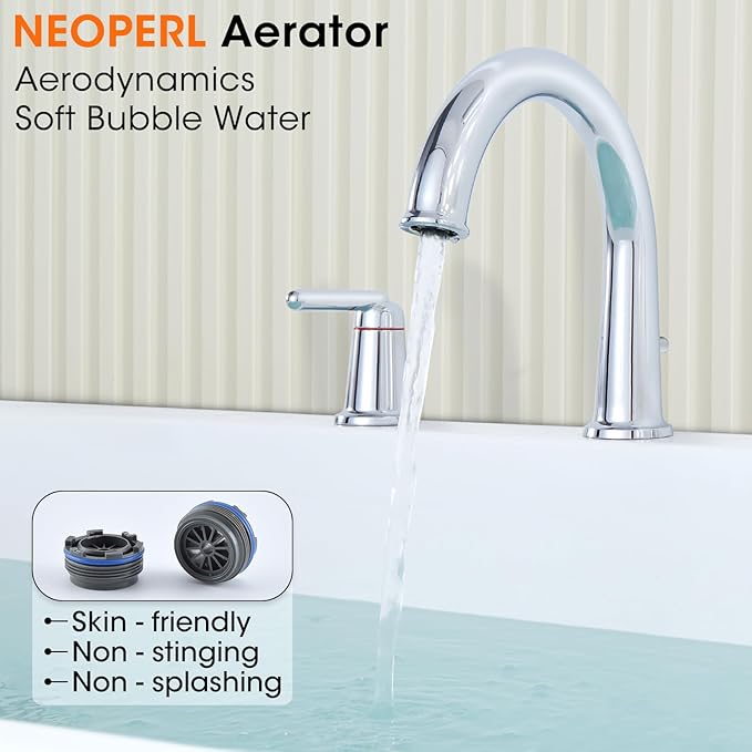 Roman Tub Faucet with Sprayer, Bath Tub Faucet Set with Valve Brass 4 Hole 2 - Image 3