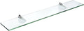 Spancraft Glass O-4.75x33-Chrome Oriole Glass Shelf, 4.75" x 33" by Spancraft