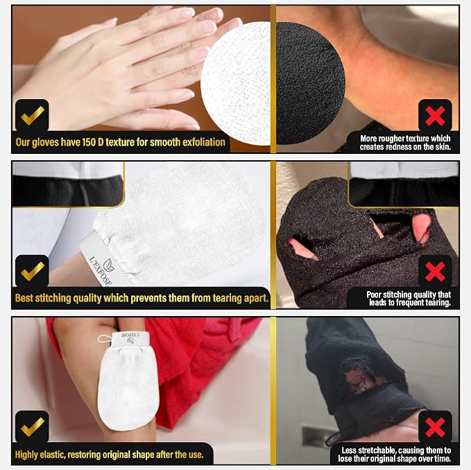 L'Exfose Kessa Hammam Deep Exfoliating Glove - Image 6