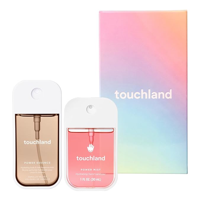 Touchland SWEET RUSH Body and Hand Mist Essentials, Travel Size Set by Touchland