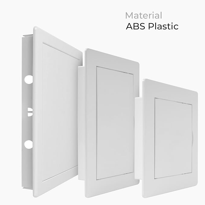 8x0 Inch White Access Panel – ABS Plastic Rectangular Wall & Ceiling Access Door - Image 3