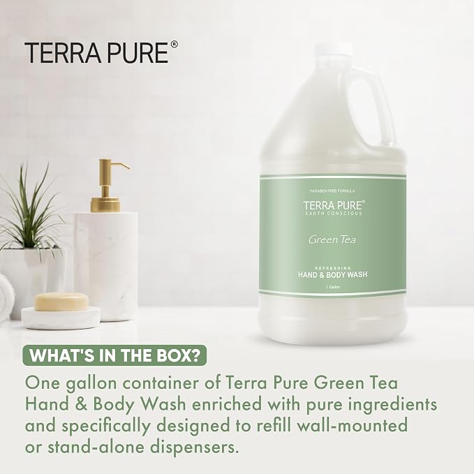 Terra Pure Hotel Body Wash/Hand Soap | One Gallon | Designed to Refill Soap - Image 2