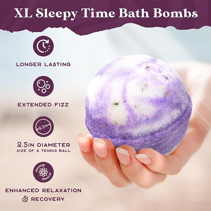 Purple Canyon Bath to Bed Natural Bath Bombs | Calming and Relaxing Sleep - Image 6