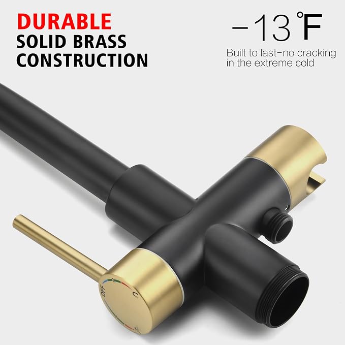 sumerain Free Standing Tub Faucet Floor Mount Tub Filler - Image 7