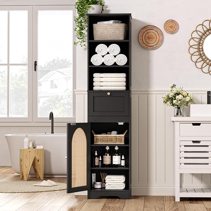 67"H Bathroom Storage Cabinet - Image 6