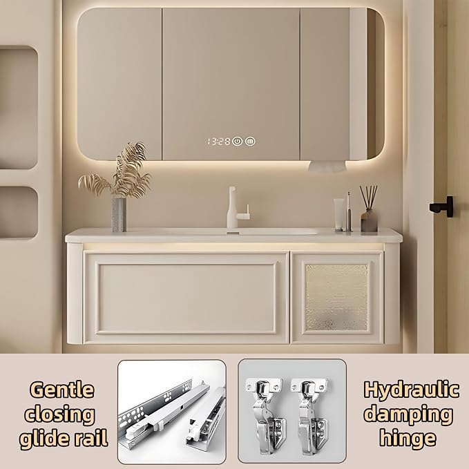 40IN Wall Mounted Bathroom Vanity Set - Image 7