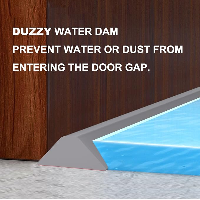 Duzzy 118 Inch Collapsible Shower Water Dam, Shower Threshold Water Stopper - Image 6