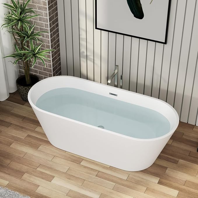 63" Acrylic Freestanding Bathtub - Image 6