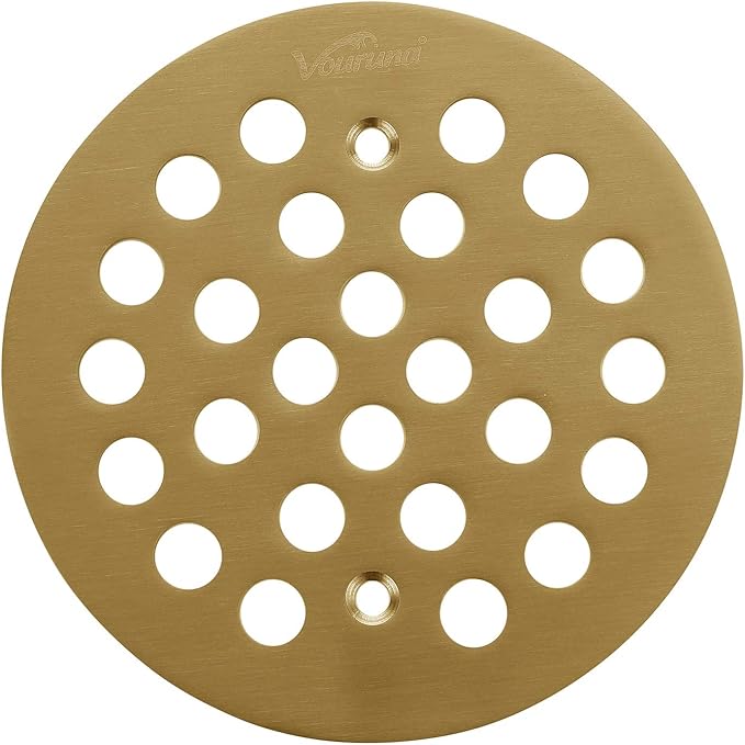4-1/4Inch Screw-in Shower Strainer Drain Cover Replacement Floor Strainer Floor by vouruna