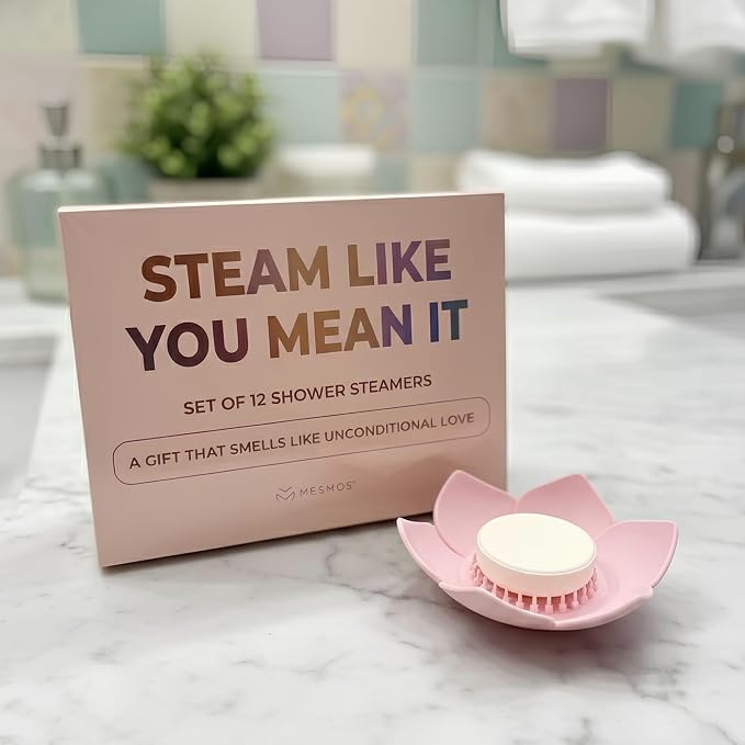 MESMOS Lotus Shower Steamer Trays, Silicone Soap Holder & Small Shower Steamer - Image 7