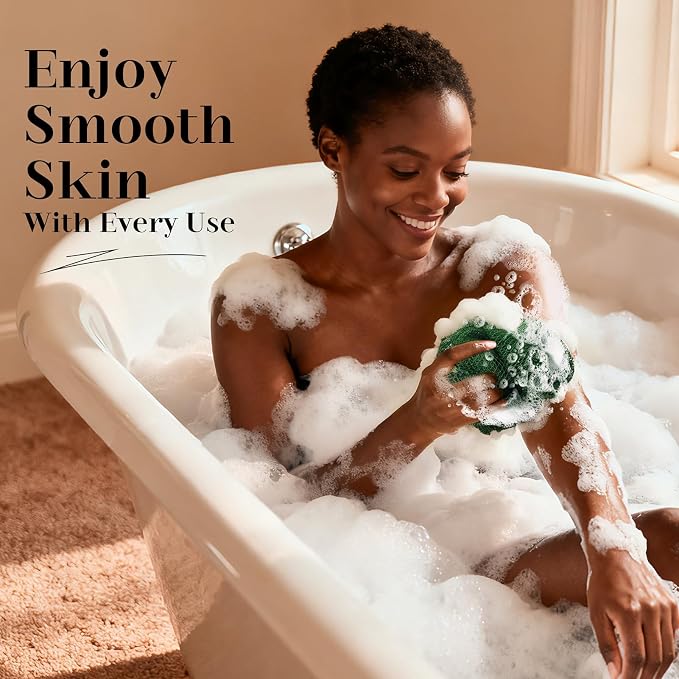 CORATED African Net Sponge Authentic, Shower Loofah Exfoliating Bath Sponge - Image 8
