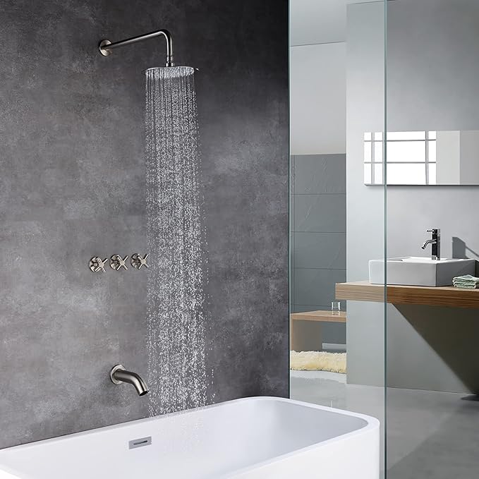 Tub and Shower Faucet Set 3 Handle - Image 4