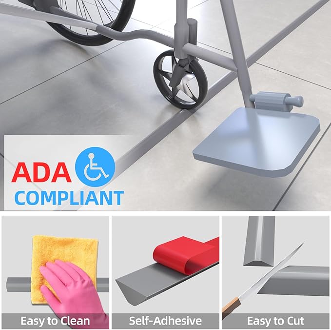 Duzzy 118 Inch Collapsible Shower Water Dam, Shower Threshold Water Stopper - Image 2