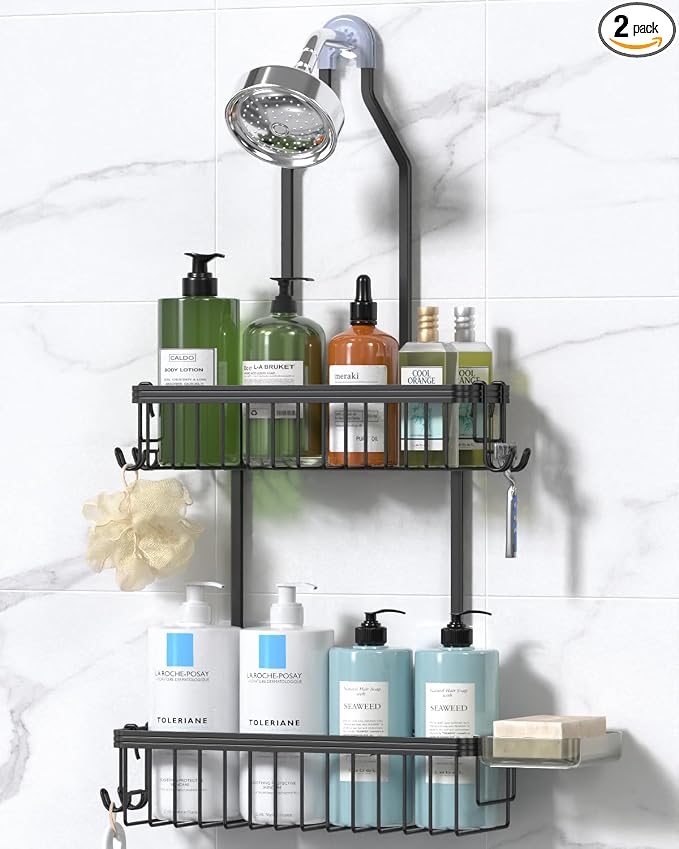 YASONIC Shower Caddy Hanging, Never Rust Shower Organizer Hanging, Aluminum by YASONIC
