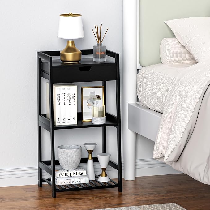 3 Tier Bamboo Bathroom Shelves - Image 4