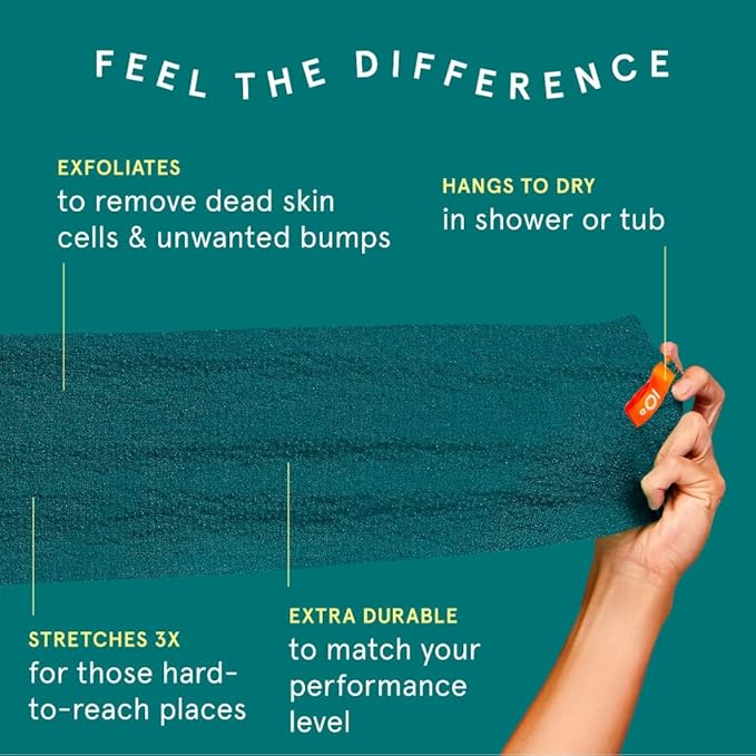 Cleanlogic Body Exfoliating Cloth, Stretchy Sport Exfoliator Bath and Shower - Image 2
