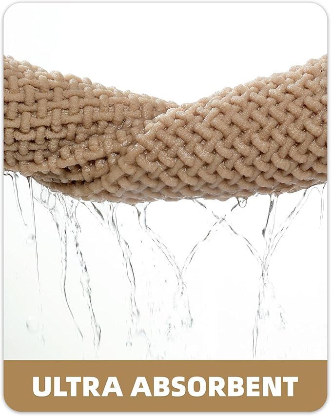 Color&Geometry Rubber Backed Waffle Bath Mat Non Slip Machine Washable Bathroom - Image 6