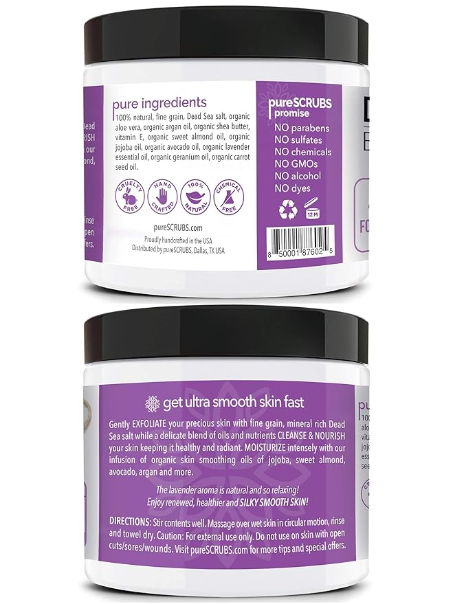 pureSCRUBS Premium Lavender Body Scrub Set - Image 2