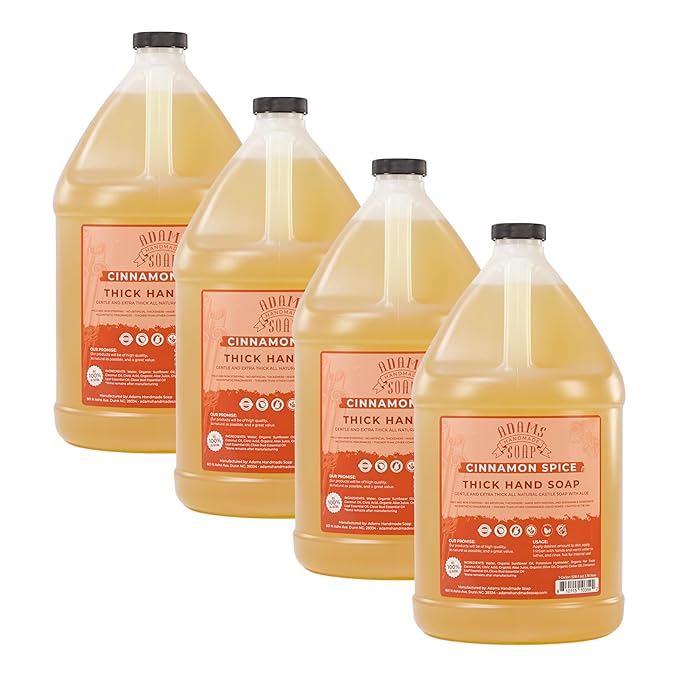 Adams Handmade Soap Thick Organic Castile Liquid Hand Soap 1 Gallon Refill by AdamsHandmadeSoap