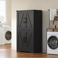Treocho Bathroom Floor Cabinet, Farmhouse Bathroom Storage Cabinet by Treocho