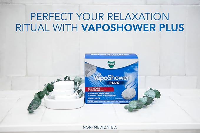 Vicks, VapoShower Plus, Shower Steamers, Eucalyptus Shower Steamer & Menthol - Image 2