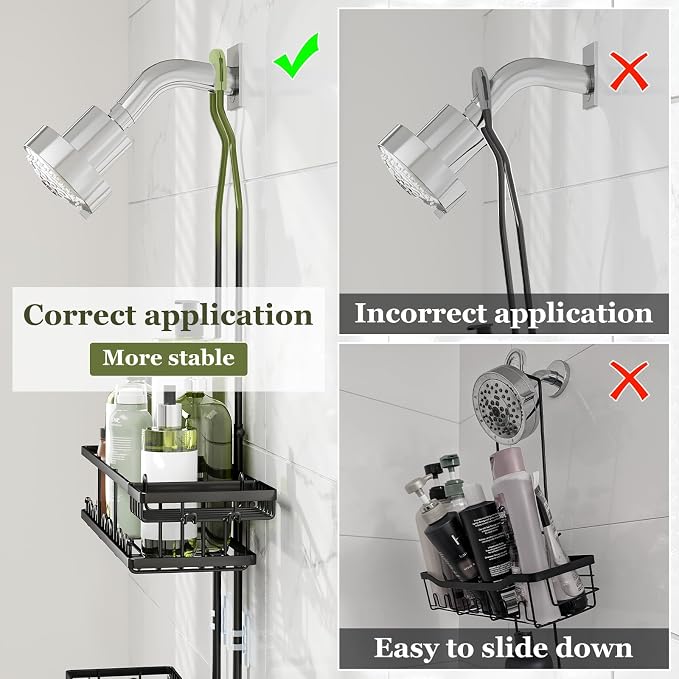 Shower Caddy Hanging: Adjustable Height Organizer - Image 6