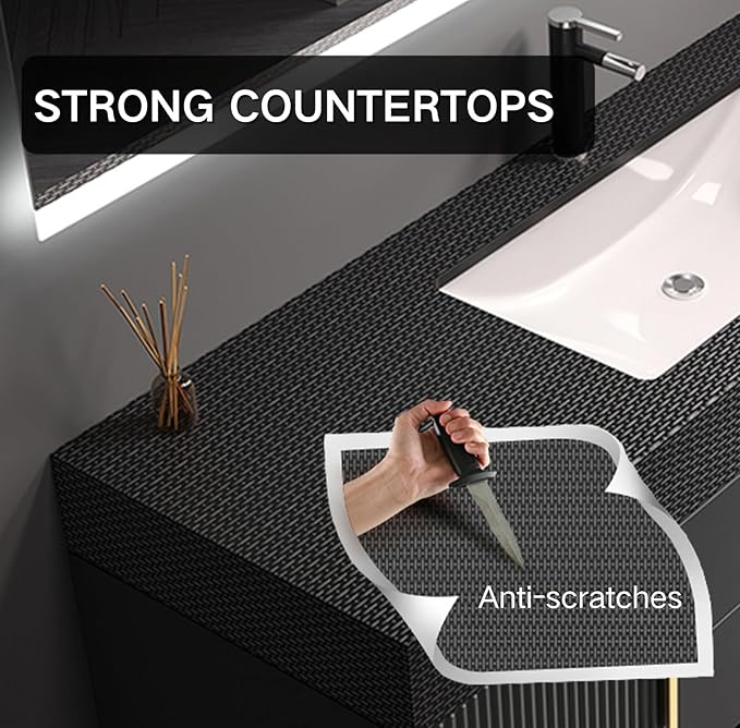 80" Bathroom Vanity with Single Sink, Floating Bathroom Vanities with LED Smart - Image 6
