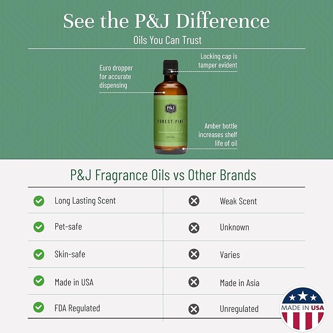 P&J Trading - Forest Pine Scented Oil 100ml - Fragrance Oil - Image 3
