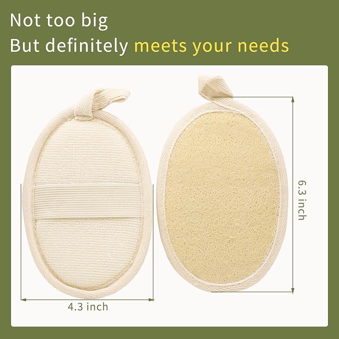 Natural Loofah Exfoliating Body Scrubber, Made from Organic Bath Luffa - Image 3