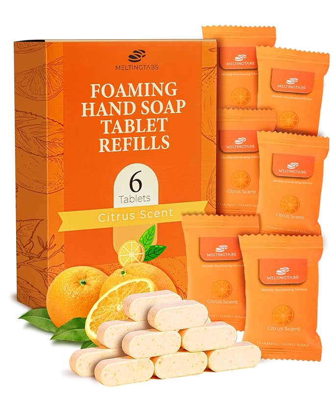 Foaming Hand Soap Tablets Refill – Citrus Scent by MELTINGTABS