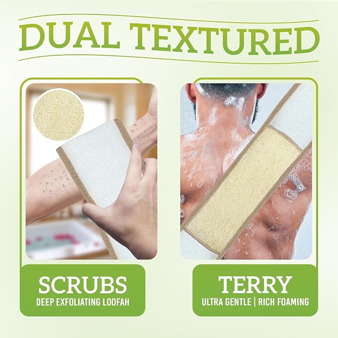 Natural Loofah Back Scrubber - Image 4