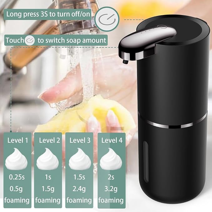2 Pack Automatic Soap Dispenser, Touchless Foam Soap Dispenser Dispenser - Image 4