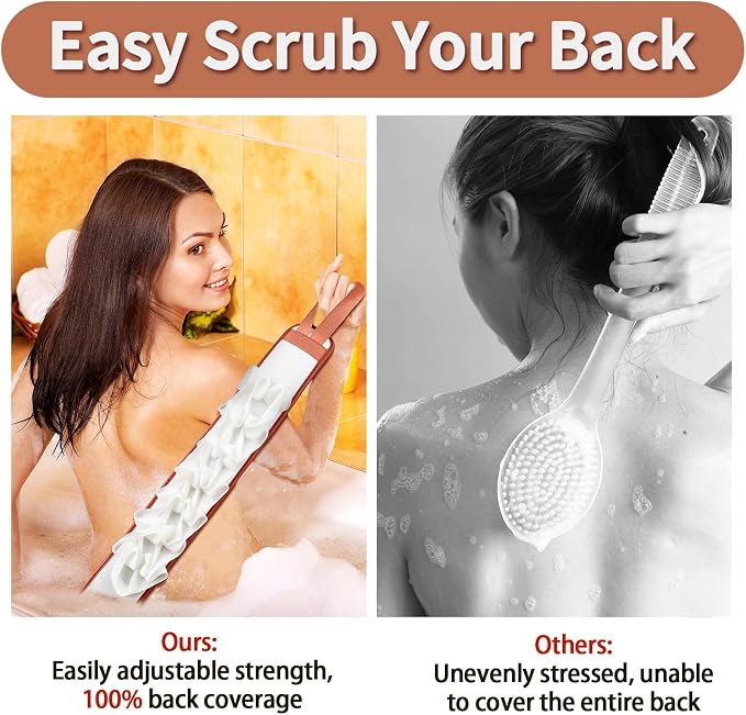 Deep Exfoliating Bath Set 3PCS: 2 Super Soft Sunflower Suction Cup Bath Balls - Image 3