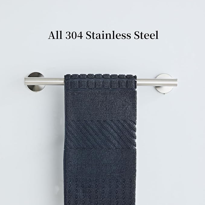 Bath Towel Bar, 12 Inch 304 Stainless Steel Thicken Towel Holder - Image 5
