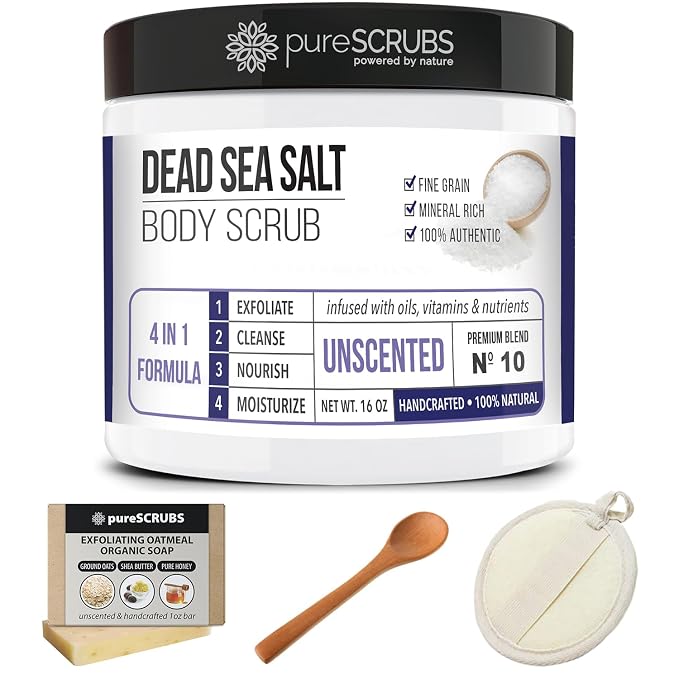 pureSCRUBS Premium Unscented Body Scrub Set - Image 7