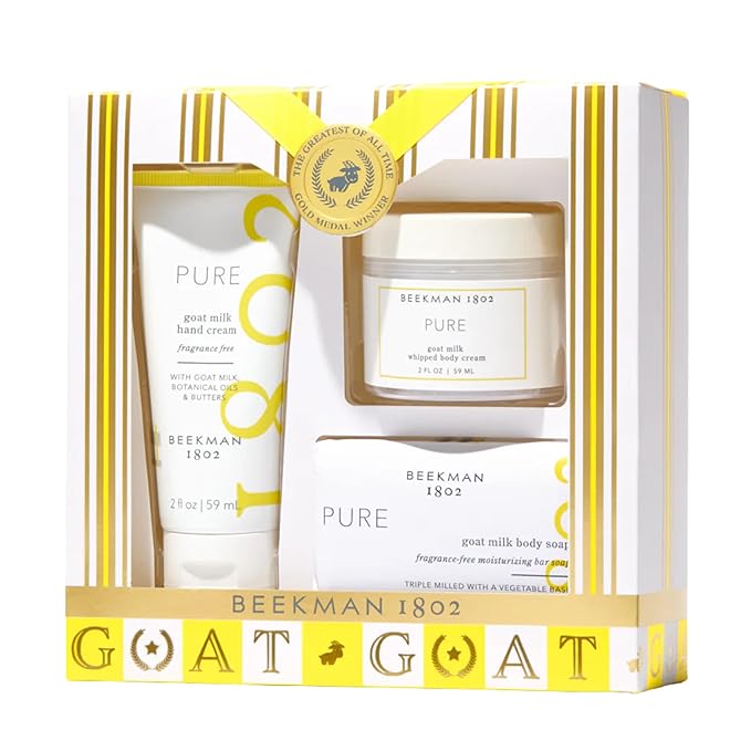 Beekman 1802 The Holiday G.O.A.T. Pure 3-Piece Bodycare Gift Set by Beekman1802
