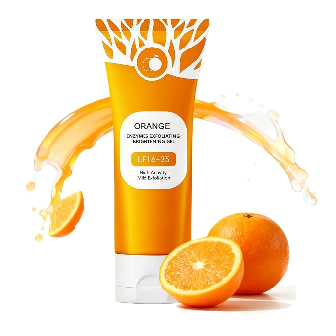 Orange Exfoliating Gel for Face and Body, 2025 Exfoliating Cleansing Gel Scrub by Muudee