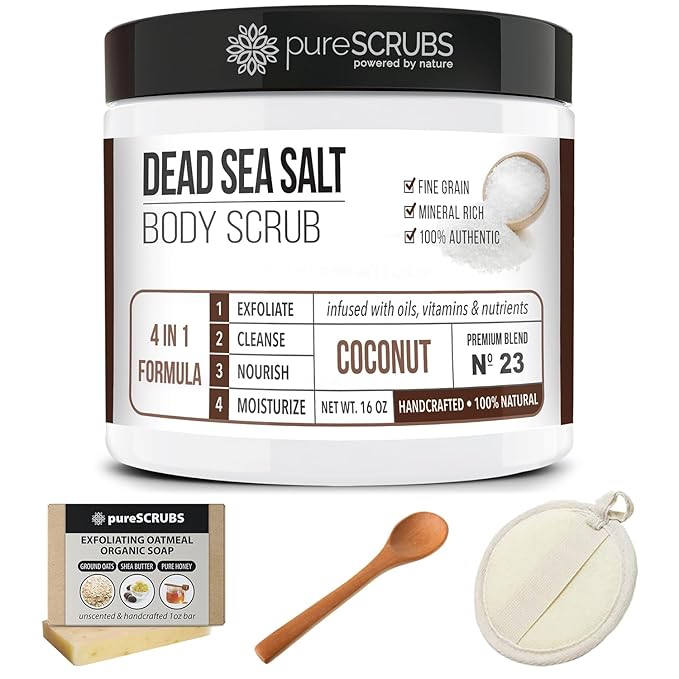 pureSCRUBS Premium Coconut Body Scrub Set - Image 7