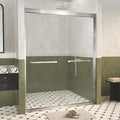 Shower Doors Glass Sliding, Semi-Frameless, 1/4" Inch Sgcc Tempered Glass by Unknown