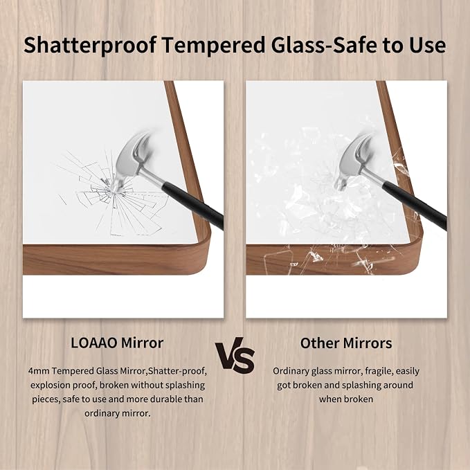 LOAAO 36X36 Inch Bathroom Mirror - Image 7