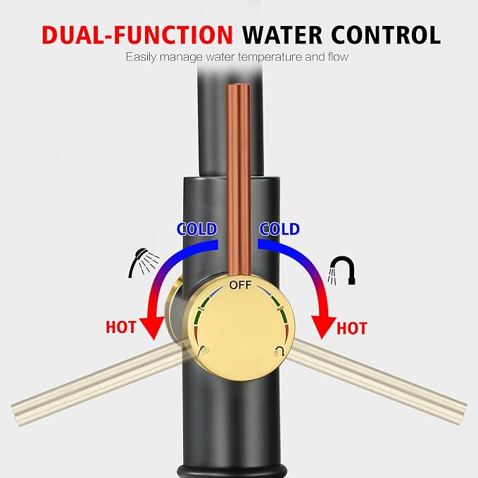 sumerain Free Standing Tub Faucet Floor Mount Tub Filler - Image 6