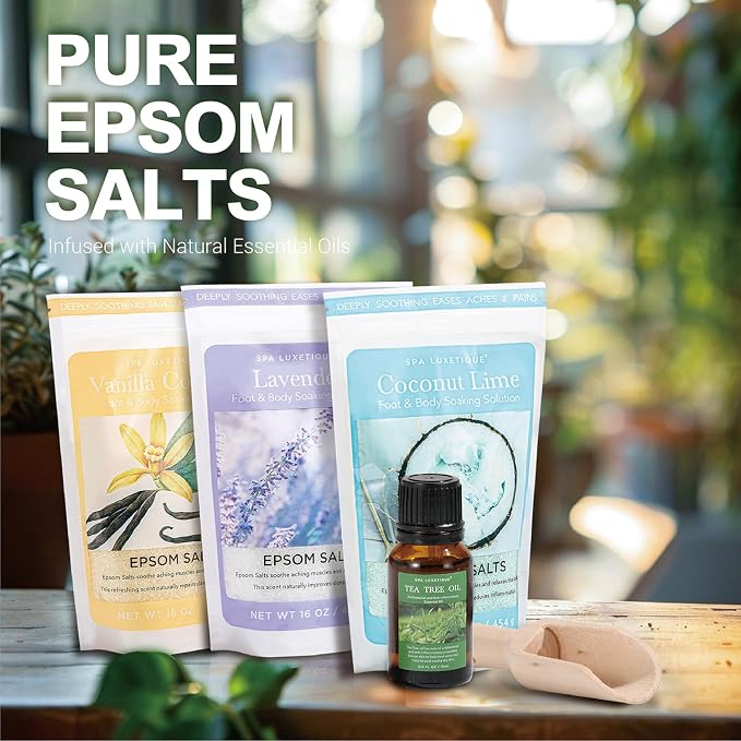 Bath Salts for Women, Spa Luxetique Epsom Salts for Soaking, Vanilla and - Image 3