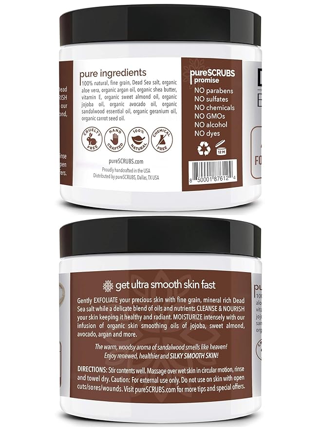 pureSCRUBS Premium Sandalwood Body Scrub Set - Image 2
